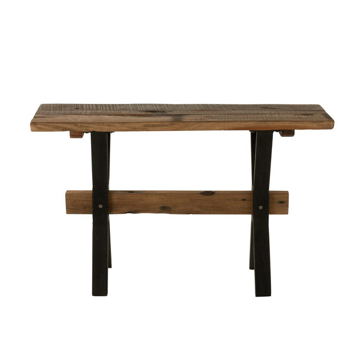 Bijzettafel Bruin ijzer 35x120 cm-Bijzettafels-J-Line