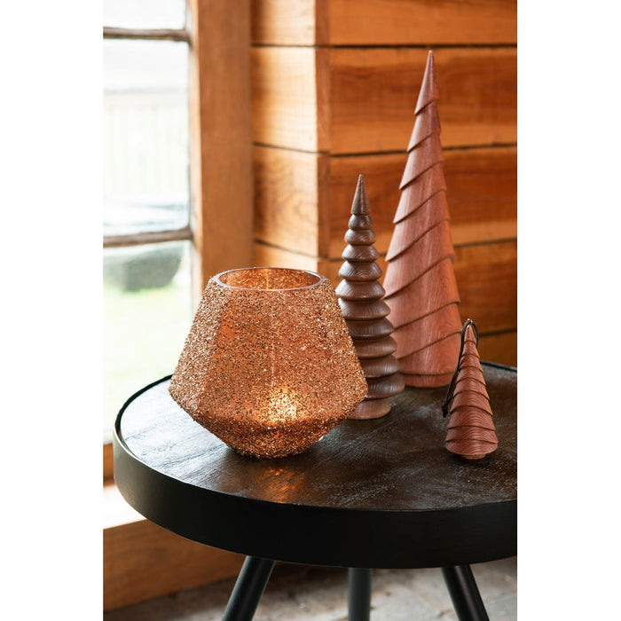 Bijzettafel Bruin ijzer 45 cm 45x45x43 cm-Bijzettafels-J-Line