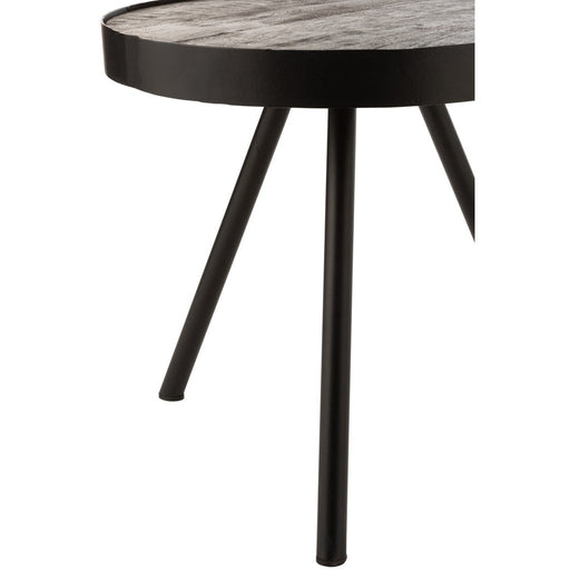 Bijzettafel Bruin ijzer 50 cm 50x50x48 cm-Bijzettafels-J-Line