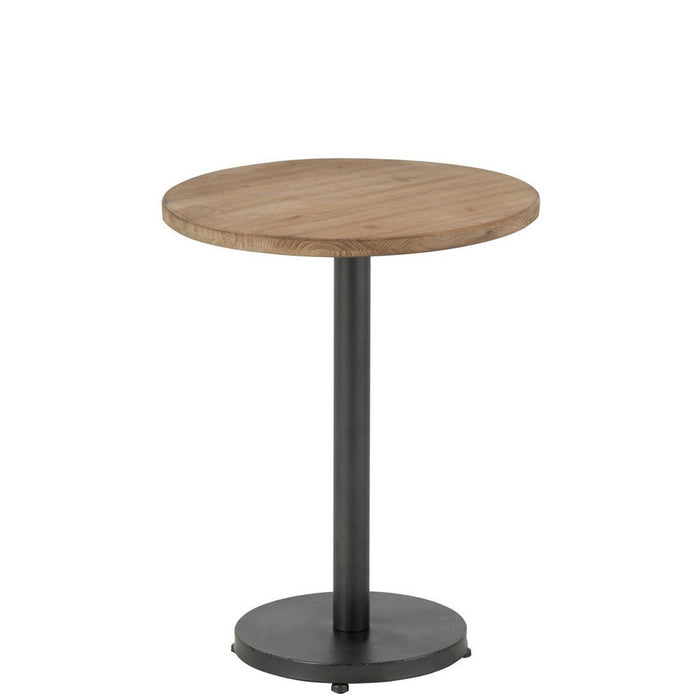 Bijzettafel Bruin ijzer Rond 48 cm 47.5x48x62 cm-Bijzettafels-J-Line
