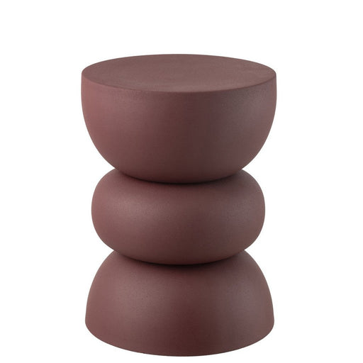 Bijzettafel Burgundy Ijzer 32 cm 32x32x43.5 cm-Bijzettafels-J-Line