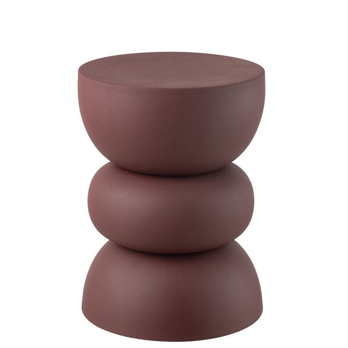 Bijzettafel Burgundy Ijzer 32 cm-Bijzettafels-J-Line