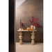 Bijzettafel Callain Mangohout Beige 33x106 cm-Bijzettafels-PTMD
