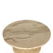 Bijzettafel Callain Mangohout Beige 40 cm-Bijzettafels-PTMD