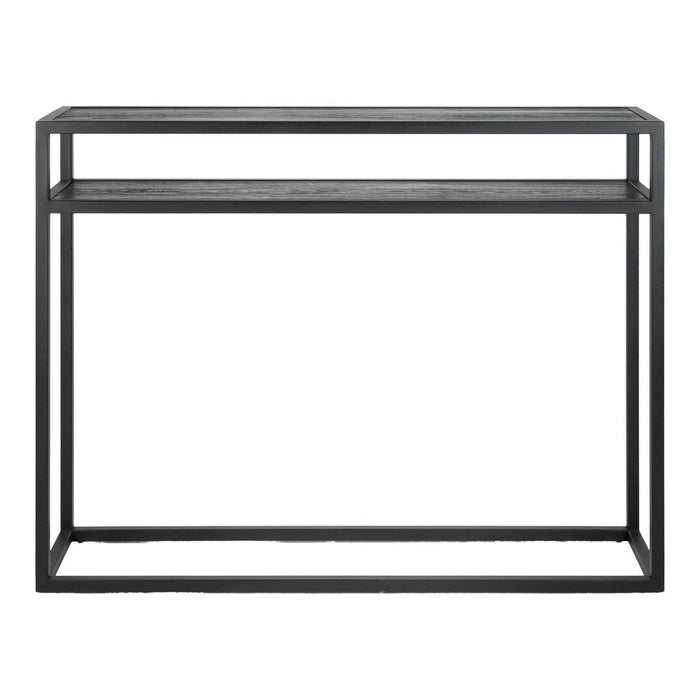 Bijzettafel Consoletafel DANIËL 120 Staal Zwart 120x30x90cm-Bijzettafels-Spinder
