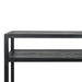 Bijzettafel Consoletafel DANIËL 120 Staal Zwart 120x30x90cm-Bijzettafels-Spinder