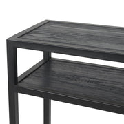 Bijzettafel Consoletafel DANIËL 120 Staal Zwart 120x30x90cm-Bijzettafels-Spinder