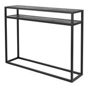 Bijzettafel Consoletafel DANIËL 120 Staal Zwart 120x30x90cm-Bijzettafels-Spinder