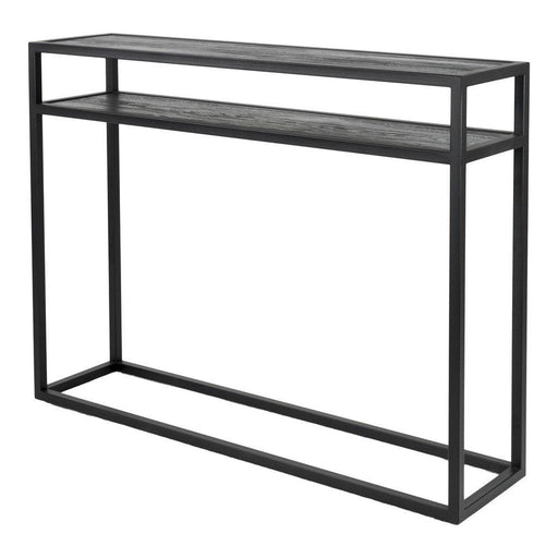 Bijzettafel Consoletafel DANIËL 120 Staal Zwart 120x30x90cm-Bijzettafels-Spinder