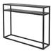 Bijzettafel Consoletafel DANIËL 120 Staal Zwart 120x30x90cm-Bijzettafels-Spinder