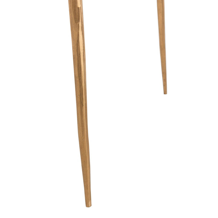 Bijzettafel Crème Marmer 41 cm 41x41x46 cm-Bijzettafels-J-Line