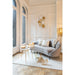 Bijzettafel Crème Marmer 41 cm 41x41x46 cm-Bijzettafels-J-Line