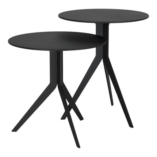 Bijzettafel DALEY LOW Staal Zwart 38x38x38cm Spinder Design-Bijzettafels-Spinder