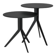 Bijzettafel DALEY LOW Staal Zwart 38x38x38cm Spinder Design-Bijzettafels-Spinder