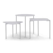 Bijzettafel DO-RE-MI Staal Grijs 42x44x32.5cm Spinder Design-Bijzettafels-Spinder