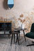 Bijzettafel Daven Zwart Set van 2 Metaal Zwart Ø50x50 cm-Bijzettafels-Creating Home