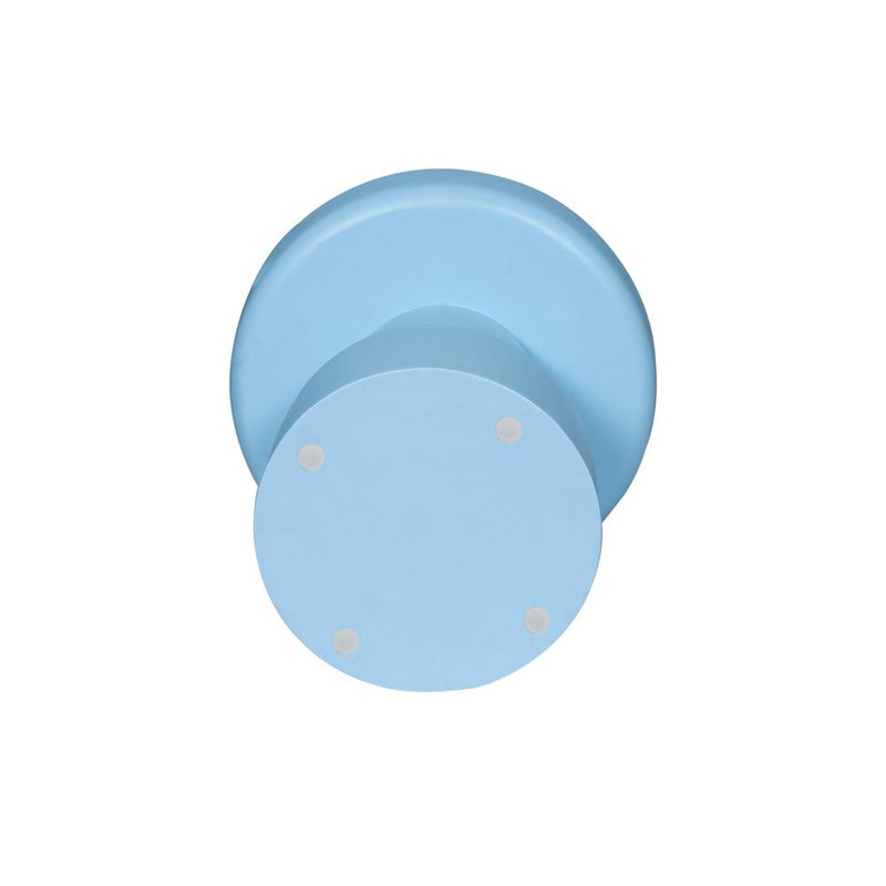 Bijzettafel Drum Blauw Mangohout 40 cm 40x40x42 cm-Bijzettafels-Starfurn