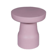Bijzettafel Drum Roze Mangohout 40 cm 40x40x42 cm-Bijzettafels-Starfurn