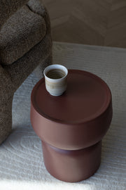 Bijzettafel Eline MGO Terracotta Ø30x36 cm-Bijzettafels-Creating Home
