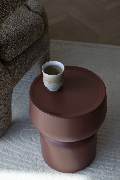 Bijzettafel Eline Sidetable MGO Terracotta Ø30, sfeerbeeld 7