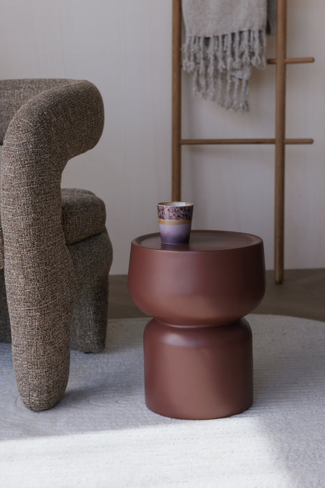 Bijzettafel Eline Sidetable MGO Terracotta Ø30, sfeerbeeld 8