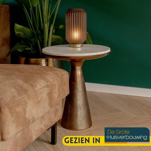 Bijzettafel Essy Groot Wit marmer 45 cm 45x45x50 cm-Bijzettafels-Starfurn