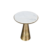 Bijzettafel Essy Groot Wit marmer 45 cm 45x45x50 cm-Bijzettafels-Starfurn