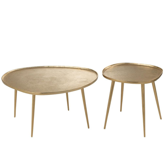 Bijzettafel Goud Aluminium 63 cm 63x72.5x38 cm-Bijzettafels-J-Line