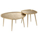 Bijzettafel Goud Aluminium 63 cm 63x72.5x38 cm-Bijzettafels-J-Line