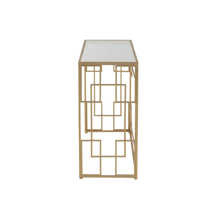 Bijzettafel Goud Glas 40x120 cm-Bijzettafels-J-Line