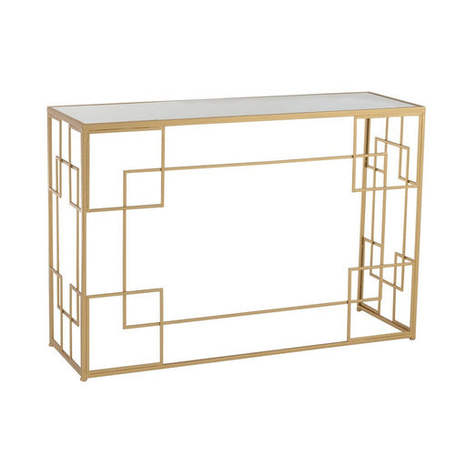 Bijzettafel Goud Glas 40x120 cm-Bijzettafels-J-Line