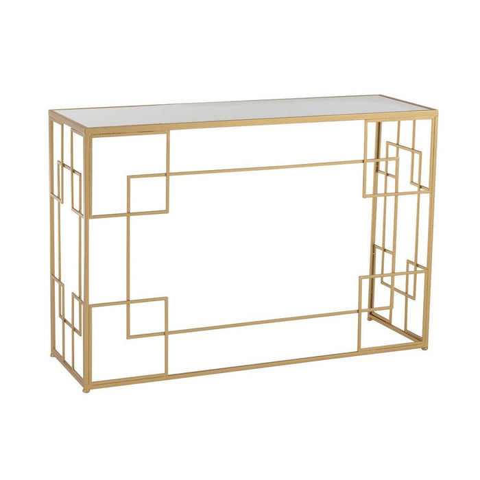 Bijzettafel Goud Glas 40x120 cm-Bijzettafels-J-Line
