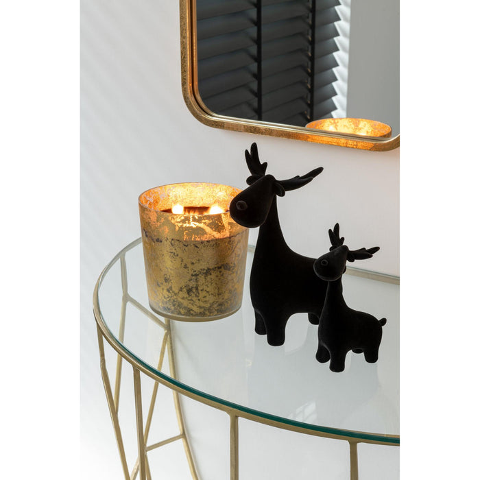 Bijzettafel Goud Glas 46x90 cm-Bijzettafels-J-Line