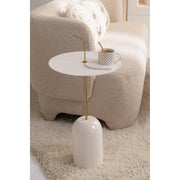 Bijzettafel Goud Ijzer 30 cm Ijzer 30x30x68 cm 46086-Bijzettafels-J-Line