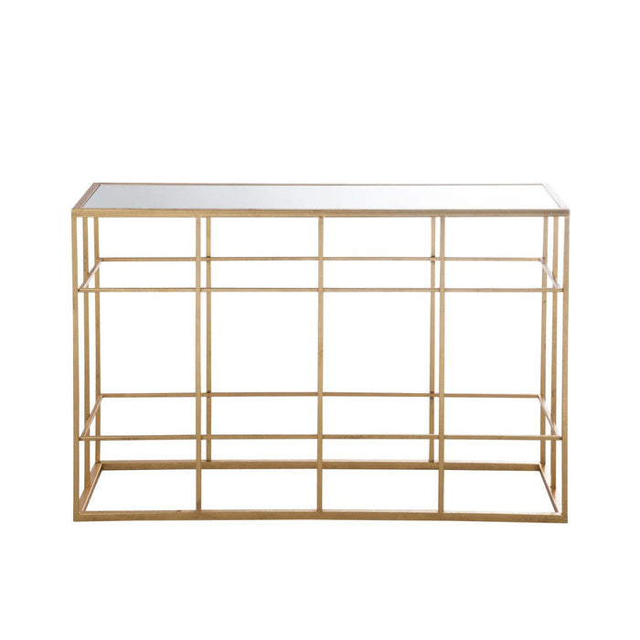 Bijzettafel Goud Mirror 40x120 cm-Bijzettafels-J-Line