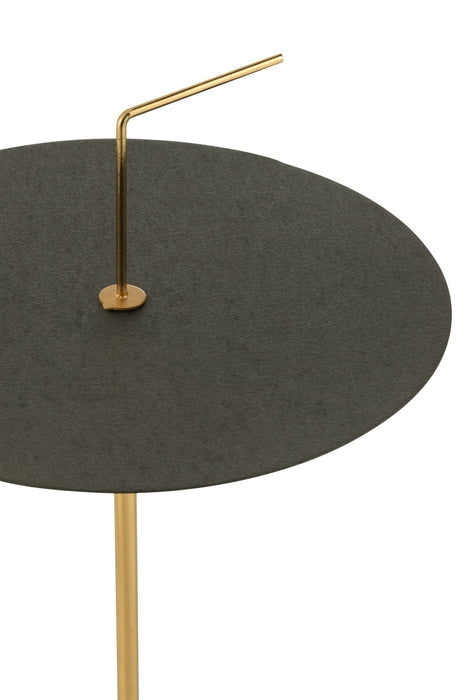 Bijzettafel Goud ijzer 30 cm ijzer 30x30x68 cm 46085-Bijzettafels-J-Line