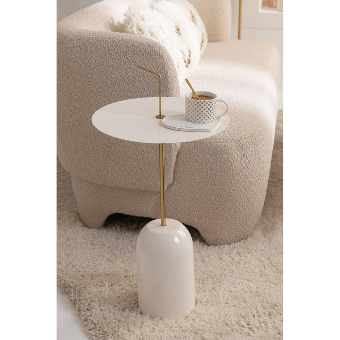 Bijzettafel Goud ijzer 30 cm ijzer 30x30x68 cm 46086-Bijzettafels-J-Line