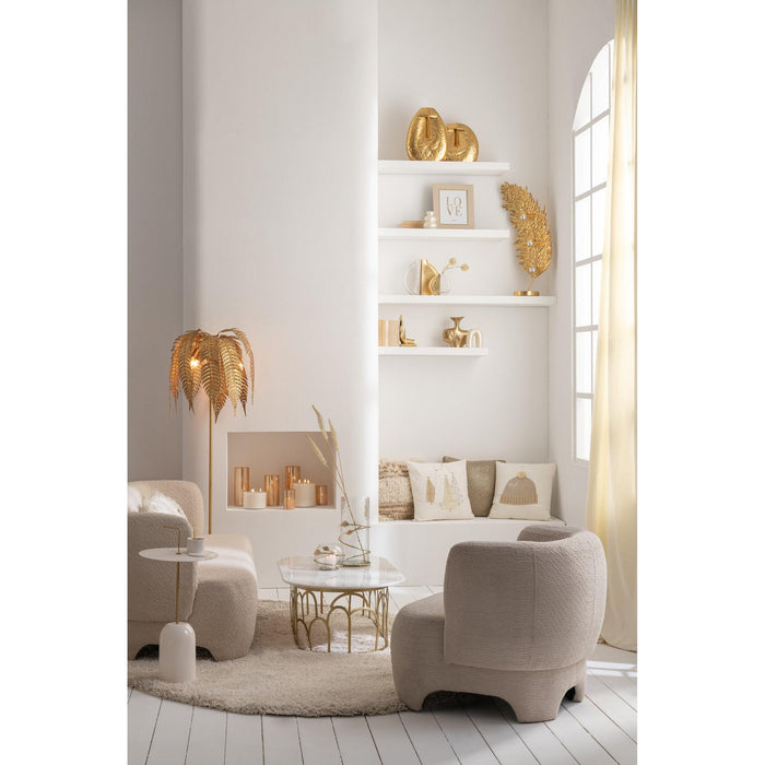 Bijzettafel Goud ijzer 30 cm ijzer 30x30x68 cm 46086-Bijzettafels-J-Line