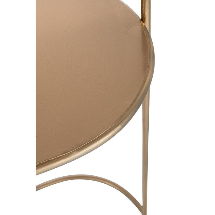 Bijzettafel Goud ijzer 36x122 cm-Bijzettafels-J-Line