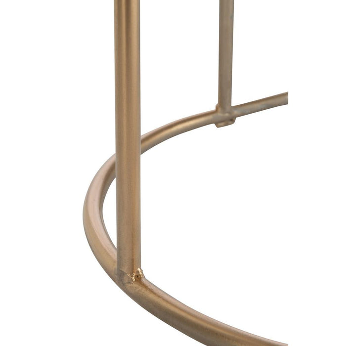 Bijzettafel Goud ijzer 36x122 cm-Bijzettafels-J-Line