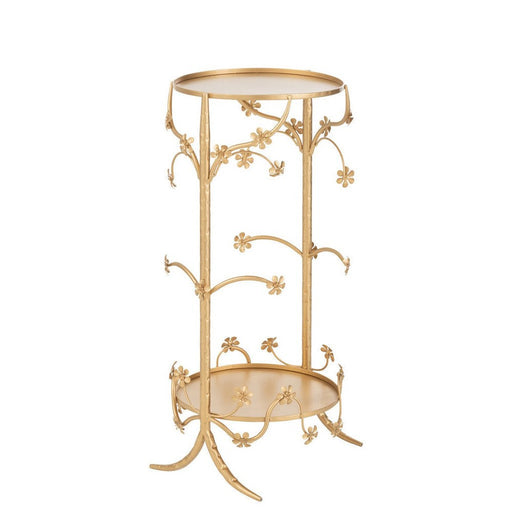 Bijzettafel Goud ijzer M 30 cm 30x32x70 cm-Bijzettafels-J-Line