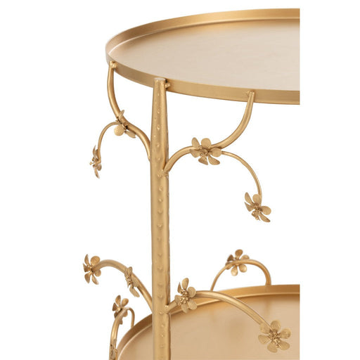 Bijzettafel Goud ijzer S 45 cm 45x45x49.5 cm-Bijzettafels-J-Line