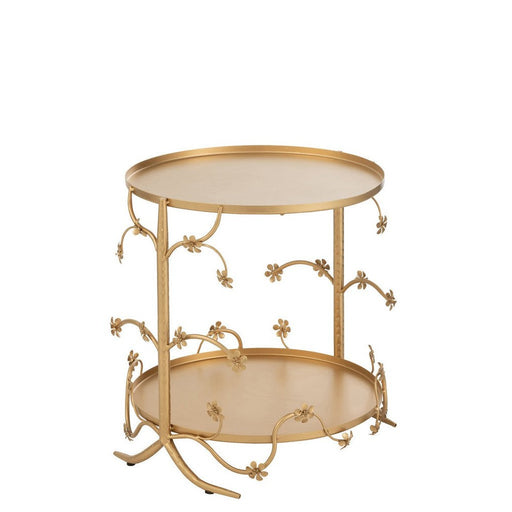 Bijzettafel Goud ijzer S 45 cm 45x45x49.5 cm-Bijzettafels-J-Line