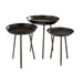Bijzettafel Grijs Aluminium Rond 52 cm 52x52x58 cm-Bijzettafels-J-Line