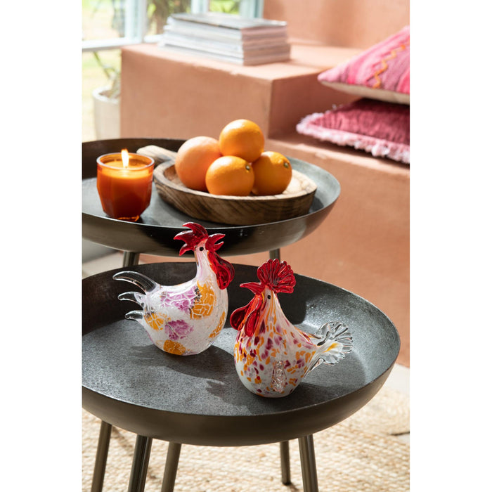 Bijzettafel Grijs Aluminium Rond 52 cm 52x52x58 cm-Bijzettafels-J-Line