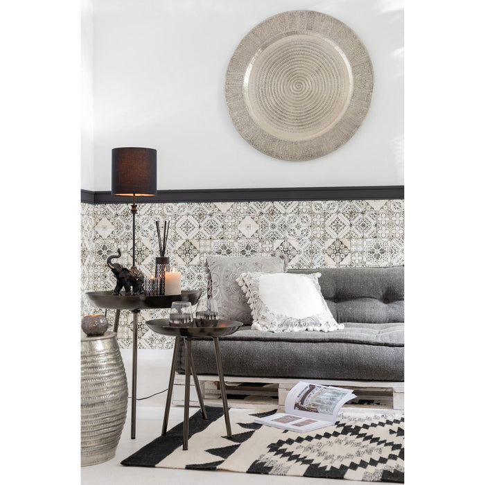 Bijzettafel Grijs Aluminium Rond 52 cm 52x52x58 cm-Bijzettafels-J-Line
