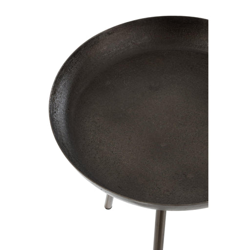 Bijzettafel Grijs Aluminium Rond 52 cm 52x52x58 cm-Bijzettafels-J-Line