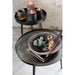 Bijzettafel Grijs Aluminium Rond 61 cm 61x61x54 cm-Bijzettafels-J-Line