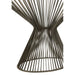 Bijzettafel Grijs Glas 37x121 cm-Bijzettafels-J-Line