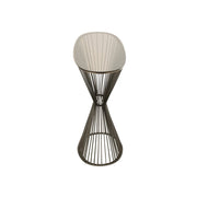 Bijzettafel Grijs Glas 37x121 cm-Bijzettafels-J-Line